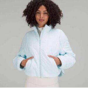 Lululemon Quilted Light Insulation Cropped Jacket - Powder Blue